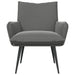 Fauteuil Donkergrijs fluweel