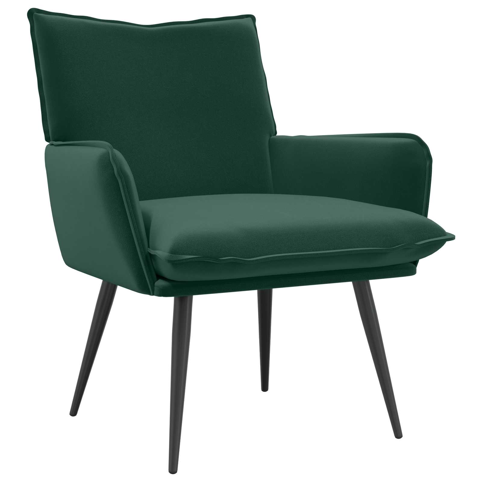 Fauteuil Donkergroen fluweel