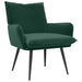Fauteuil Donkergroen fluweel