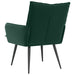 Fauteuil Donkergroen fluweel