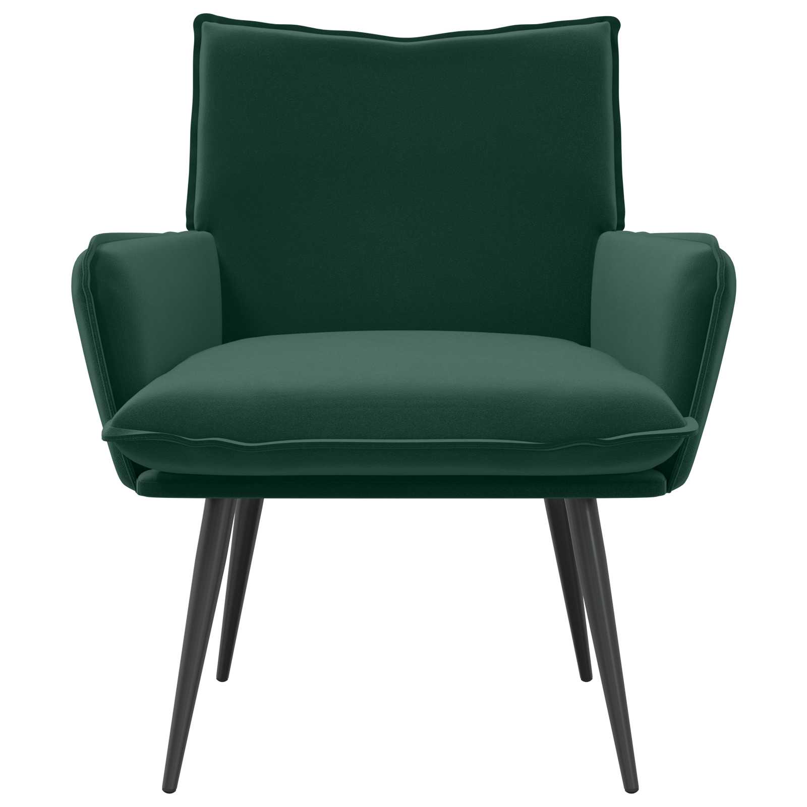 Fauteuil Donkergroen fluweel