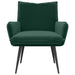 Fauteuil Donkergroen fluweel