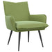 Fauteuil Lichtgroen fluweel