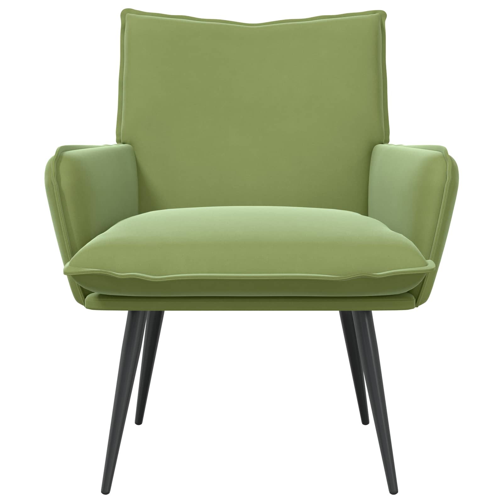 Fauteuil Lichtgroen fluweel