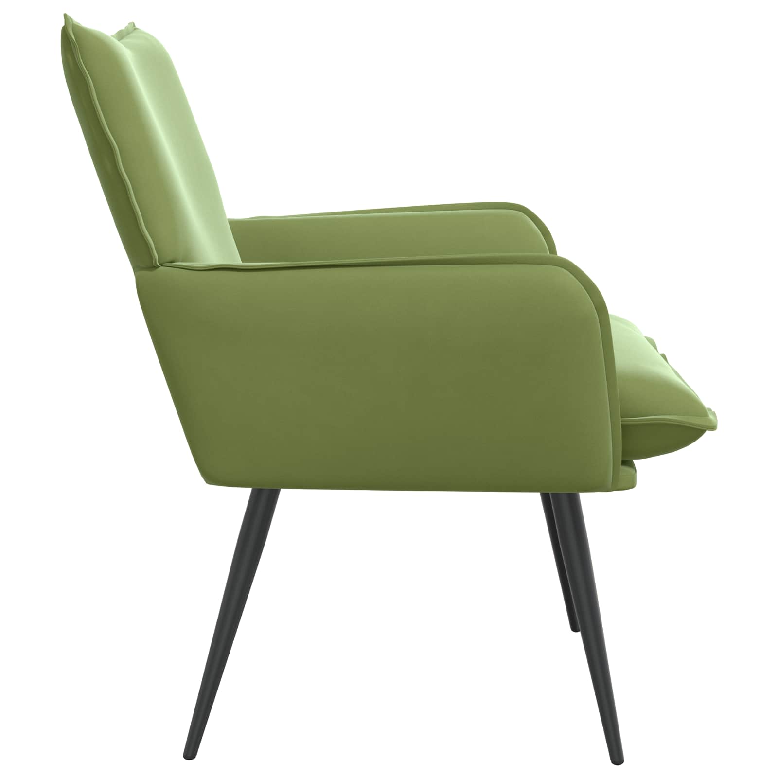 Fauteuil Lichtgroen fluweel