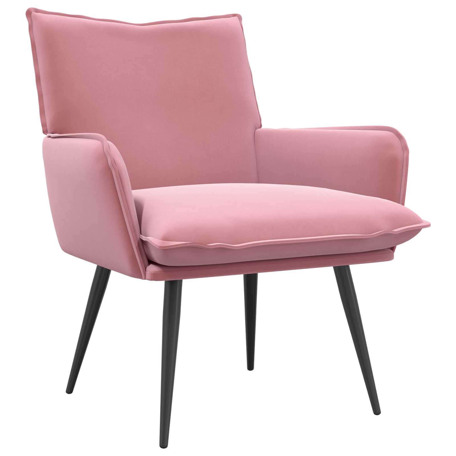 Fauteuil Roze fluweel