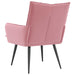 Fauteuil Roze fluweel