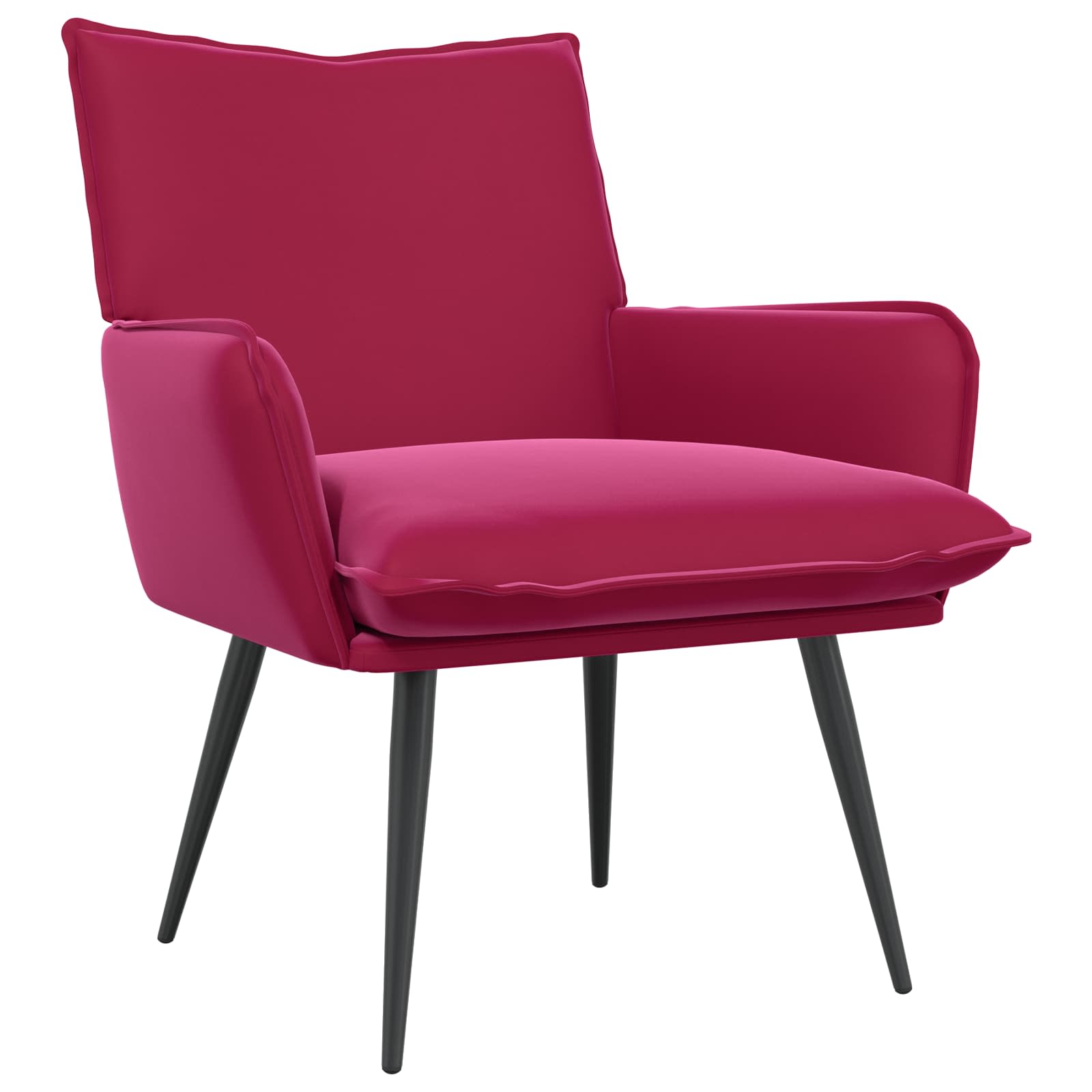 Fauteuil Wijnrood fluweel
