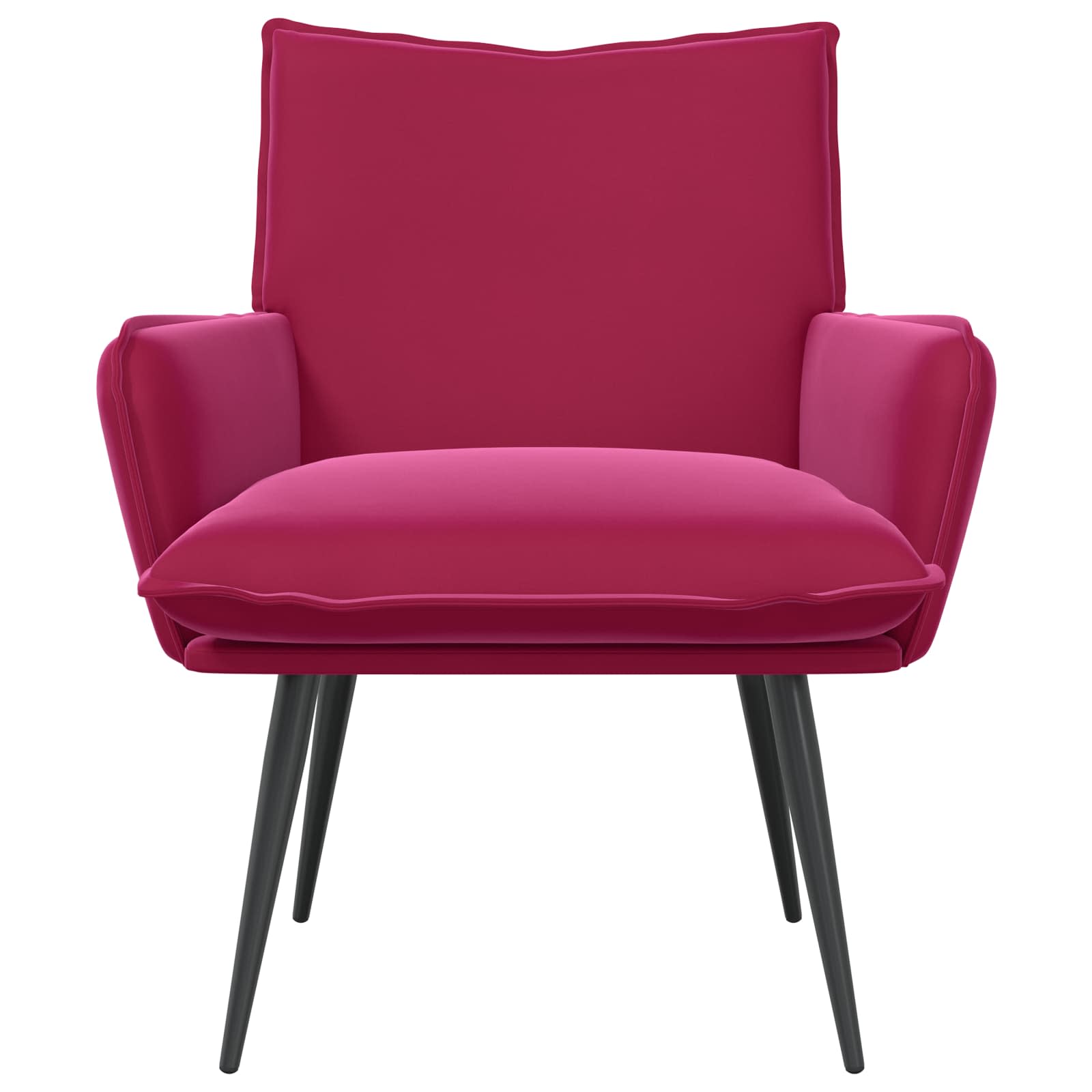 Fauteuil Wijnrood fluweel
