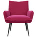 Fauteuil Wijnrood fluweel