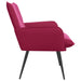 Fauteuil Wijnrood fluweel