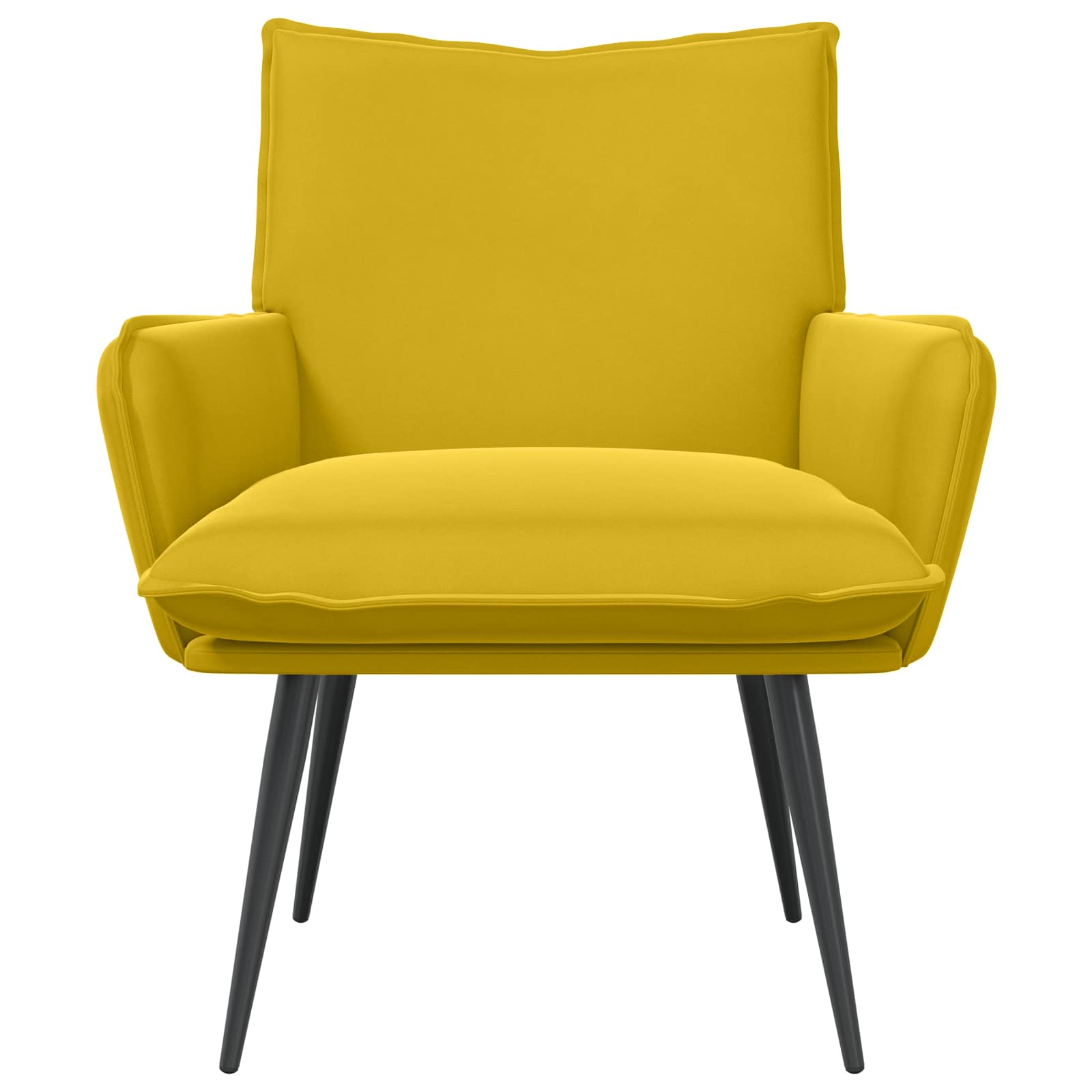 Fauteuil Geel fluweel