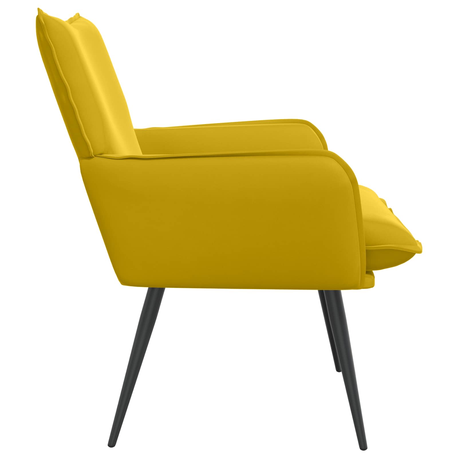 Fauteuil Geel fluweel
