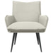 Fauteuil Crèmekleurig fluweel