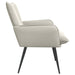 Fauteuil Crèmekleurig fluweel