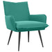 Fauteuil Turquoise fluweel