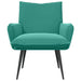 Fauteuil Turquoise fluweel