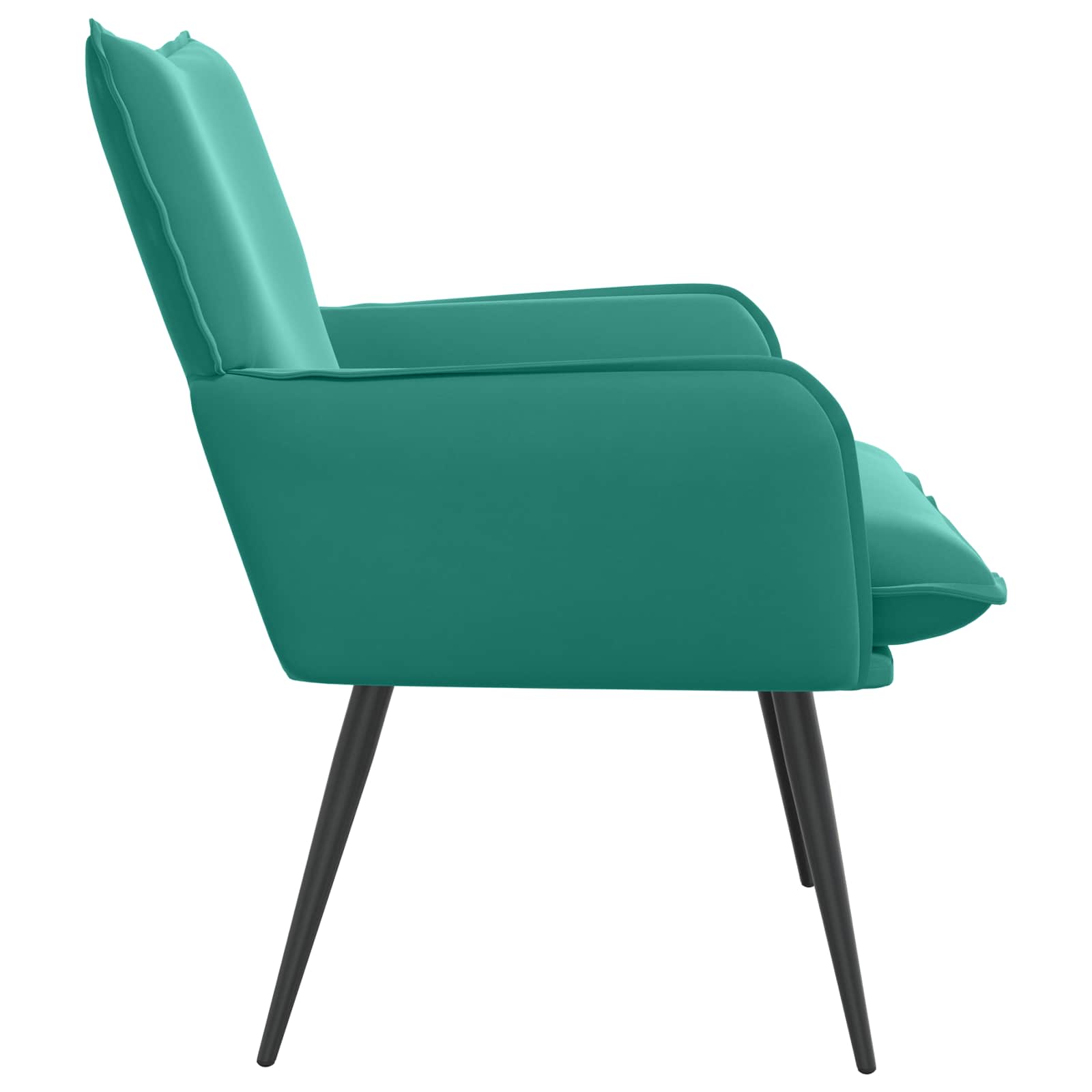 Fauteuil Turquoise fluweel