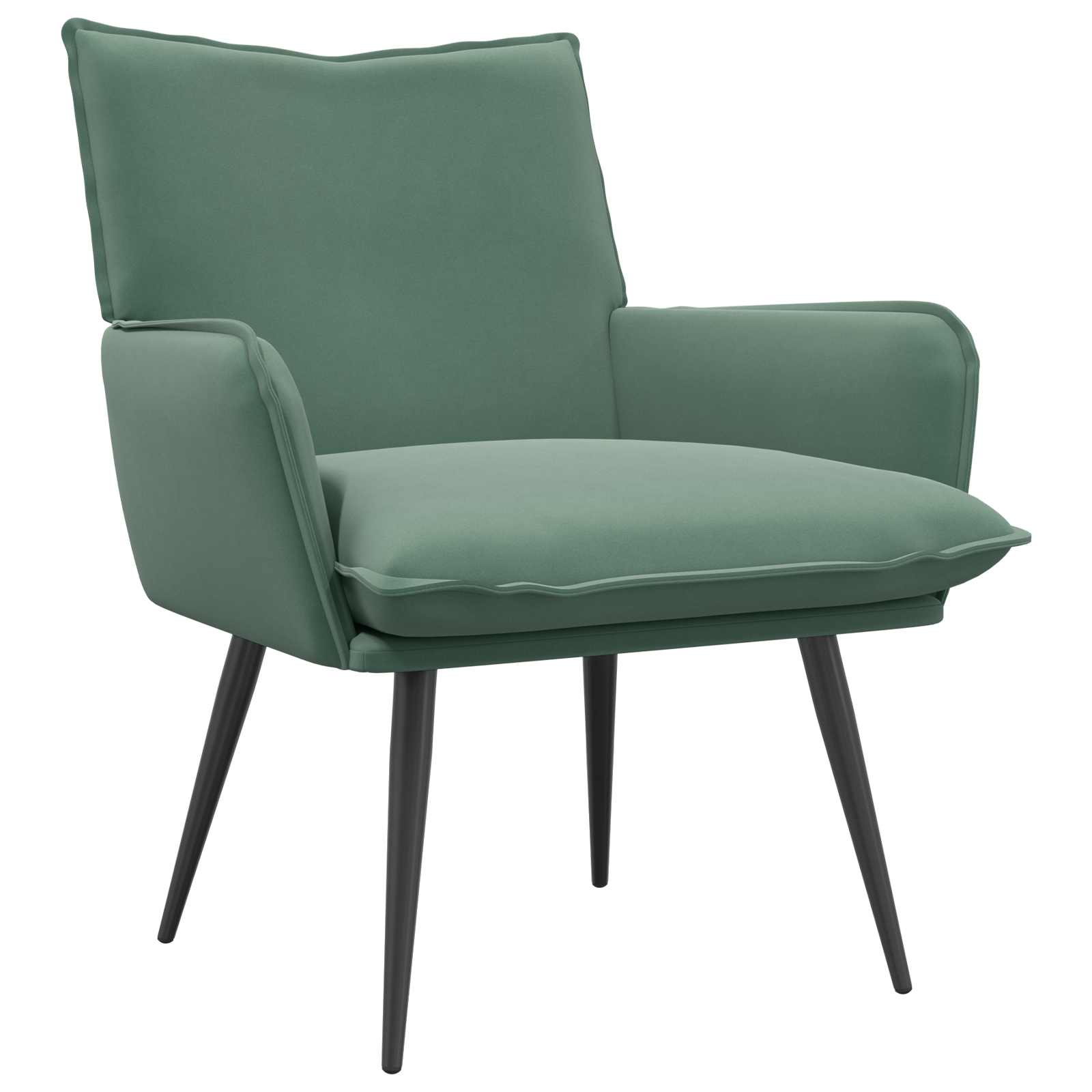 Fauteuil Zeegroen fluweel