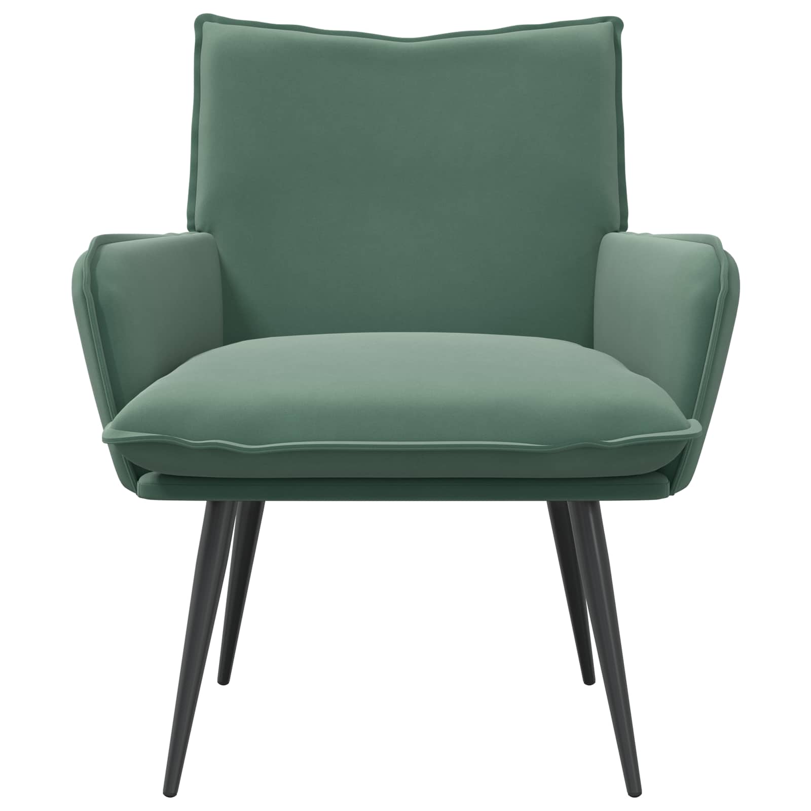 Fauteuil Zeegroen fluweel
