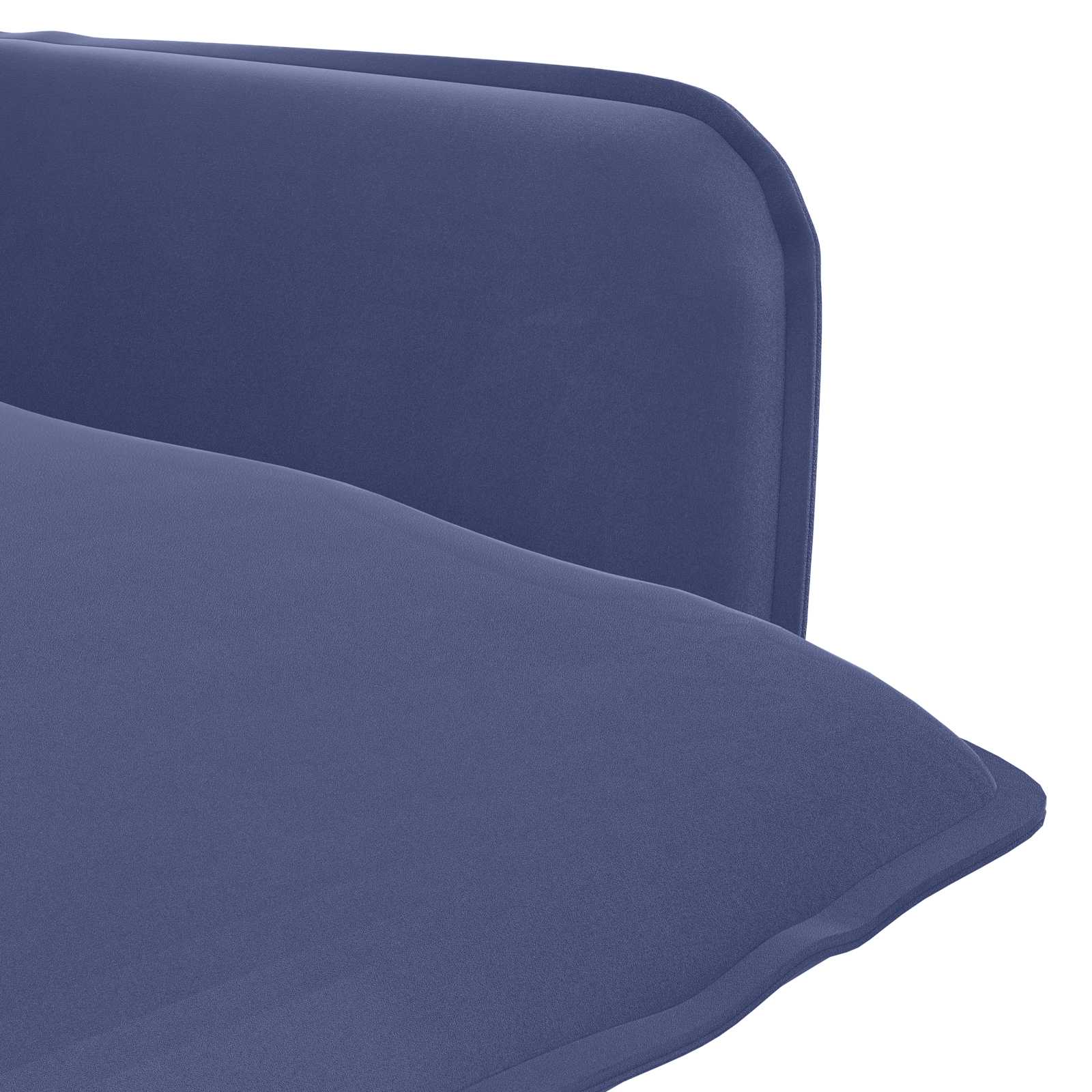 Fauteuil Politieblauw fluweel