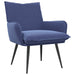Fauteuil Politieblauw fluweel