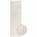 Vloerkleed Crèmekleurig 50 x 250 cm 100% Polyester 3 mm Wasbaar