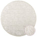 Vloerkleed Crèmekleurig Ø 120 cm 100% Polyester 3 mm Wasbaar