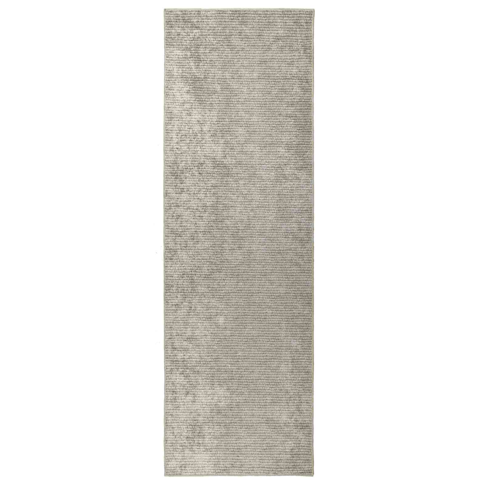 Vloerkleed Beige 80 x 250 cm 100% Polyester 3 mm Wasbaar