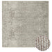 Vloerkleed Beige 100 x 100 cm 100% Polyester 3 mm Wasbaar