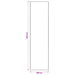 Vloerkleed Beige 100 x 400 cm 100% Polyester 3 mm Wasbaar