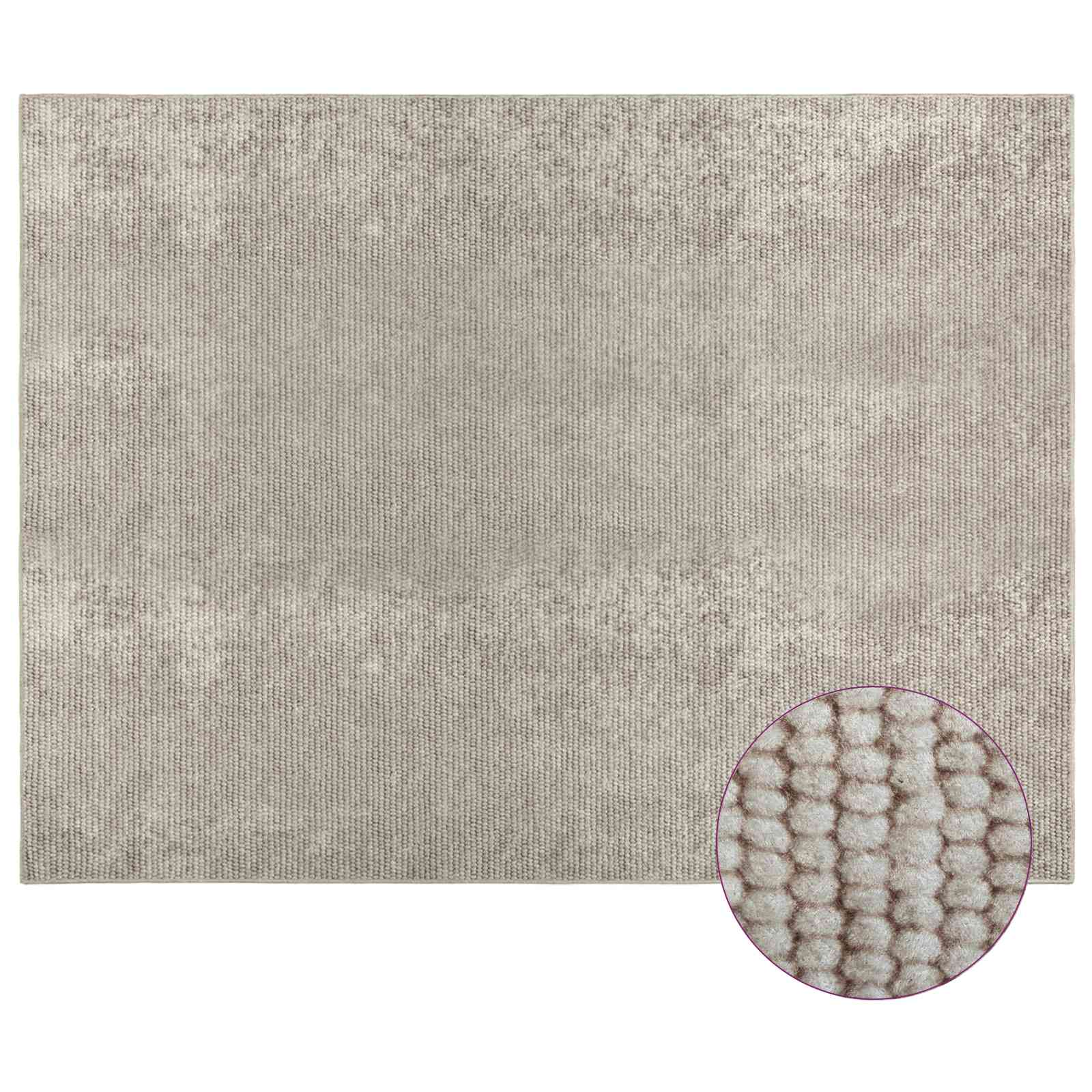 Vloerkleed Beige 300 x 400 cm 100% Polyester 3 mm Wasbaar