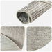 Vloerkleed Beige Ø 120 cm 100% Polyester 3 mm Wasbaar