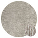 Vloerkleed Beige Ø 120 cm 100% Polyester 3 mm Wasbaar