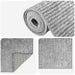 Vloerkleed Grijs 50 x 150 cm 100% Polyester 3 mm Wasbaar