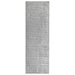Vloerkleed Grijs 80 x 200 cm 100% Polyester 3 mm Wasbaar