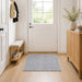 Vloerkleed Grijs 100 x 100 cm 100% Polyester 3 mm Wasbaar