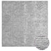 Vloerkleed Grijs 100 x 100 cm 100% Polyester 3 mm Wasbaar