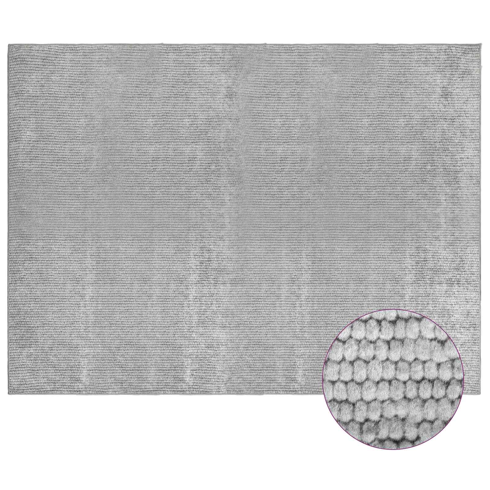 Vloerkleed Grijs 300 x 400 cm 100% Polyester 3 mm Wasbaar