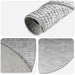 Vloerkleed Grijs Ø 120 cm 100% Polyester 3 mm Wasbaar