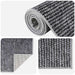 Vloerkleed Antraciet 80 x 250 cm 100% Polyester 3 mm Wasbaar