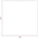 Vloerkleed Antraciet 100 x 100 cm 100% Polyester 3 mm Wasbaar