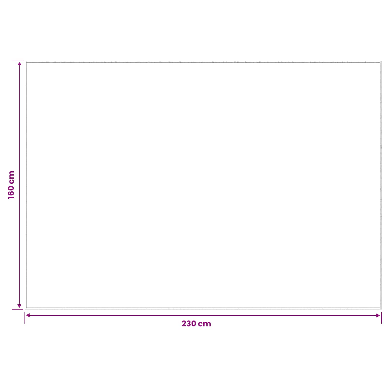 Vloerkleed Antraciet 160 x 230 cm 100% Polyester 3 mm Wasbaar