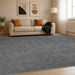 Vloerkleed Antraciet 300 x 400 cm 100% Polyester 3 mm Wasbaar