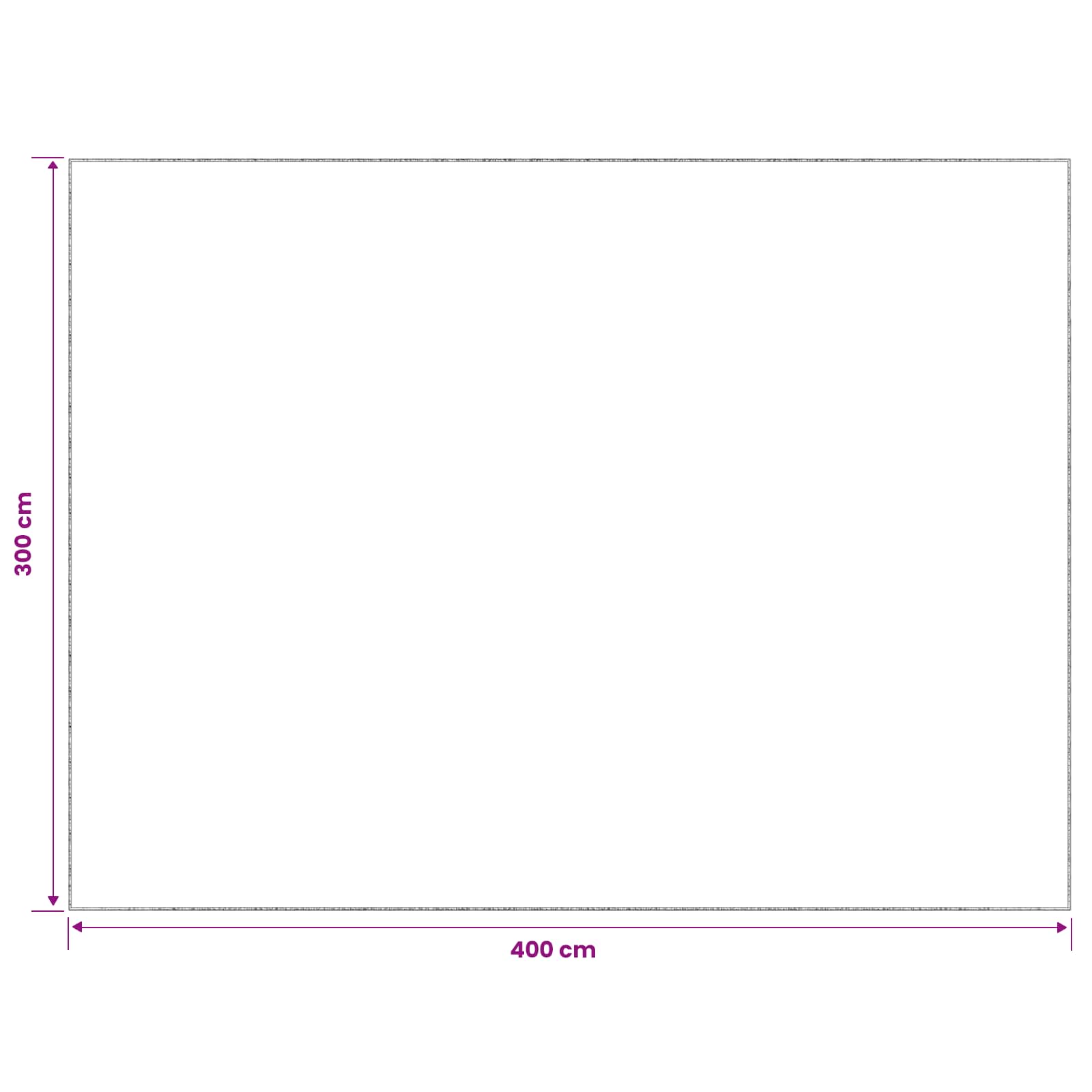 Vloerkleed Antraciet 300 x 400 cm 100% Polyester 3 mm Wasbaar