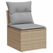 Bankstel 6 st 4-Aantal zitplaatsen Beige en Licht Grijs