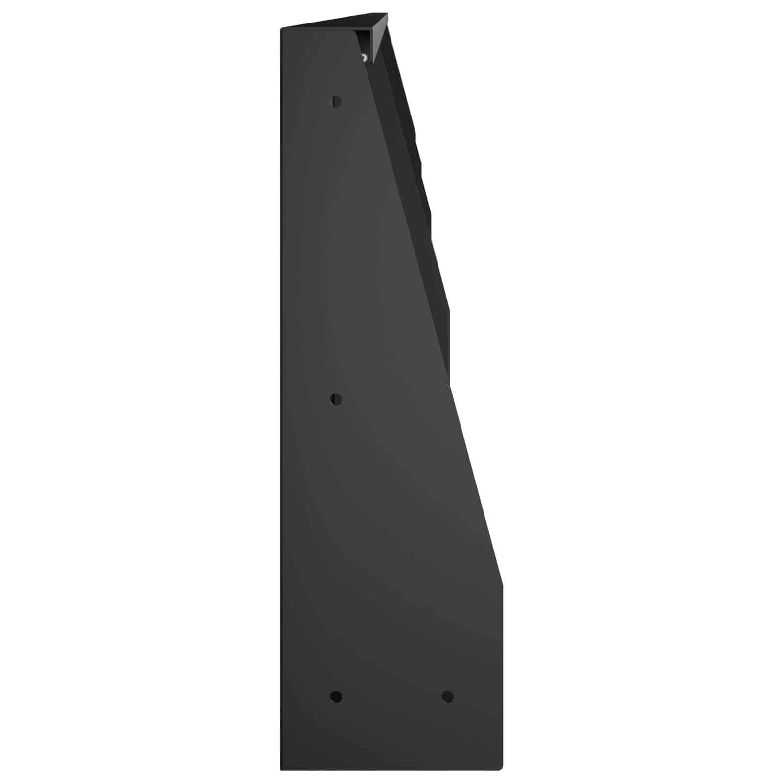Keerwand 4 st 100 x 12 x 30 cm Staal Zwart