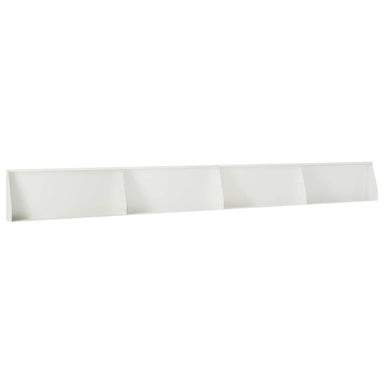 Keerwand 4 st 100 x 12 x 30 cm Staal Wit
