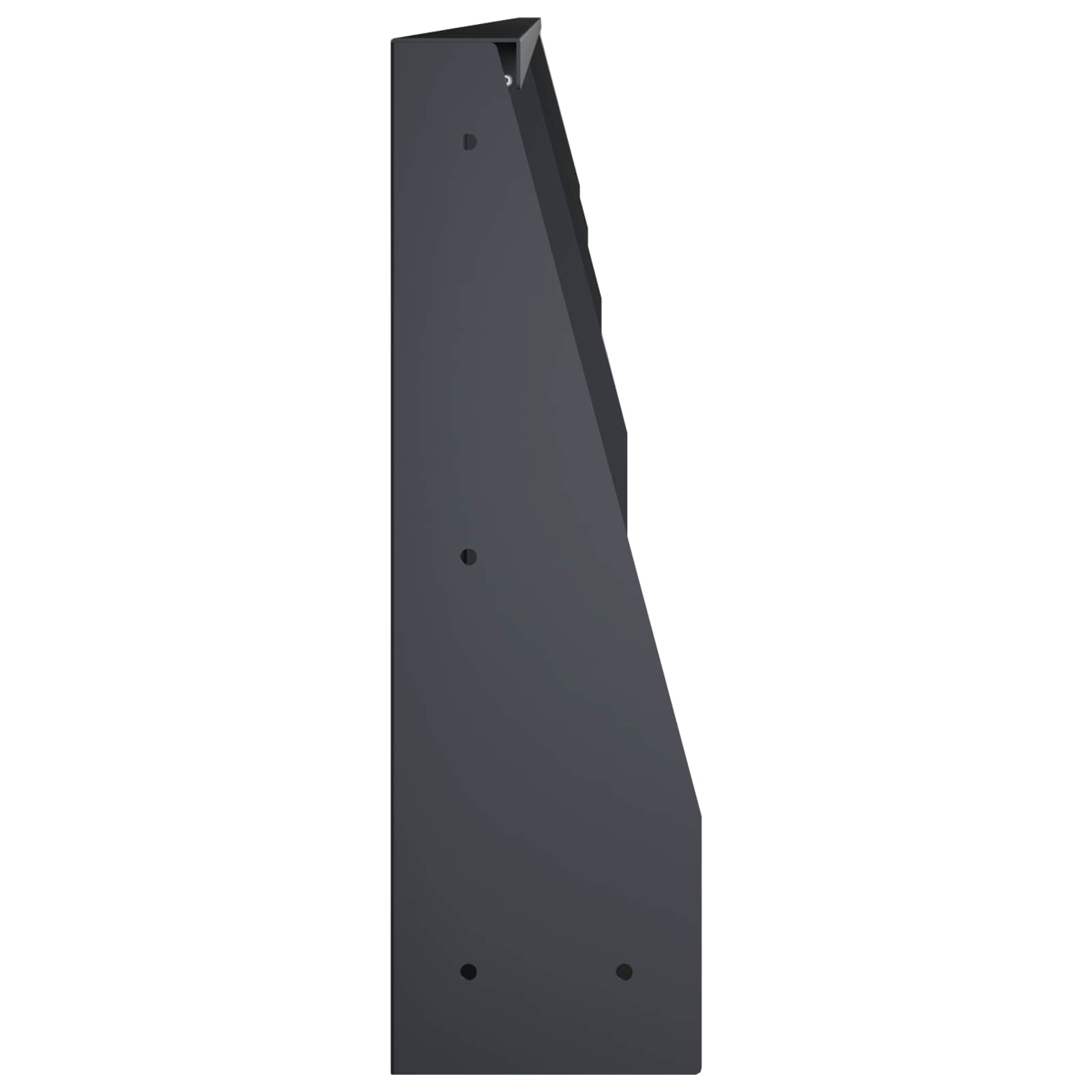 Keerwand 4 st 100 x 12 x 30 cm Staal Antraciet