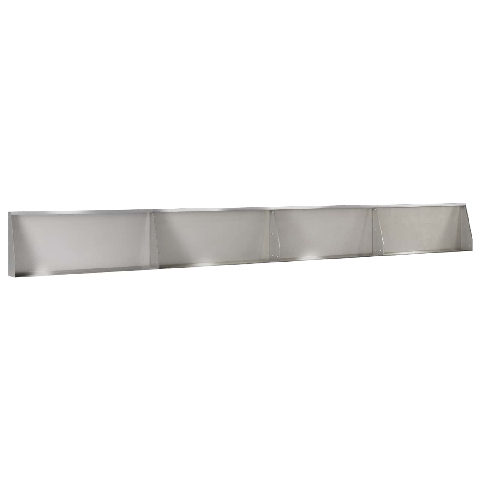 Keerwand 4 st 100 x 12 x 30 cm Roestvrij staal zilver
